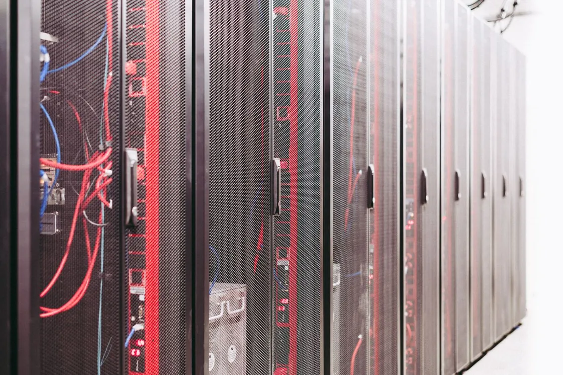 Rack di server in un data center